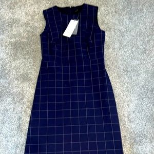 NWT Ann Taylor Navy Pinstripe Suit Dress